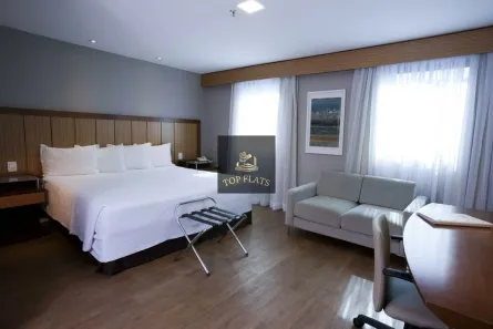 Flat com 1 Quarto para alugar, 35m² no Indianópolis, São Paulo