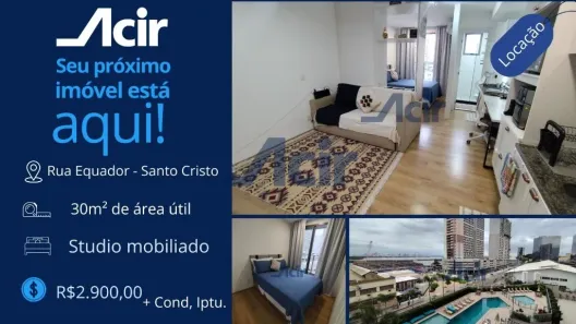 Apartamento com 1 Quarto para alugar, 29m² no Santo Cristo, Rio de Janeiro