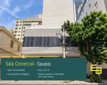 Sala Comercial à venda, 121m² no Savassi, Belo Horizonte