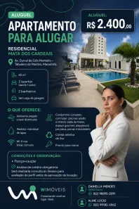 Apartamento com 2 Quartos para alugar, 50m² no Tabuleiro do Martins, Maceió