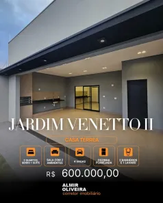 Casa com 2 Quartos à venda, 110m² no Jardim Veneto II, Sertãozinho