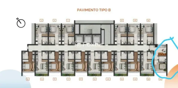 Kitnet com 1 Quarto à venda, 33m² no Centro Histórico, Porto Alegre