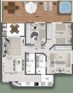 Apartamento com 2 Quartos à venda, 103m² no Abraão, Florianópolis
