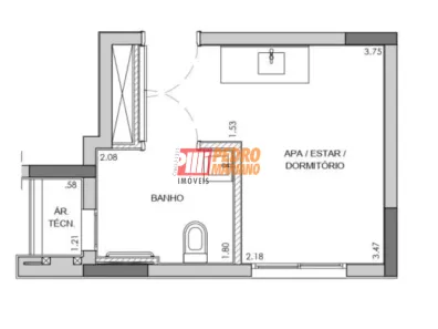 Apartamento com 1 Quarto à venda, 25m² no Vila Olímpia, São Paulo