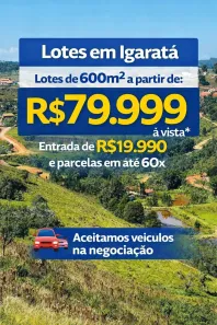 Lote/Terreno à venda, 600m² no Centro, Igaratá