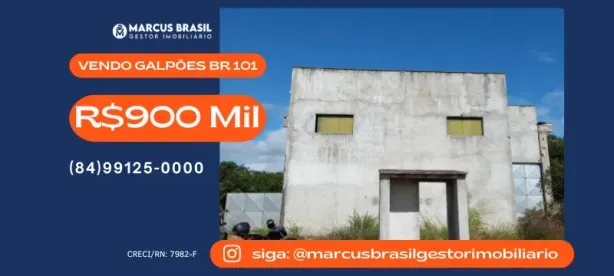 Galpão/Depósito/Armazém à venda, 1160m² no Nova Esperana, São José de Mipibu