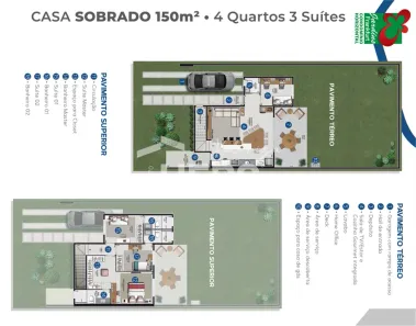 Casa de Condomínio com 4 Quartos à venda, 150m² no Jardins Frankfurt, Senador Canedo