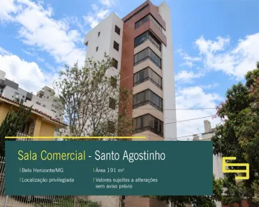 Sala Comercial à venda, 191m² no Santo Agostinho, Belo Horizonte