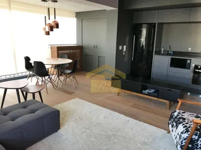 Apartamento com 1 Quarto para alugar, 62m² no Cidade Monções, São Paulo