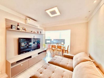 Apartamento com 3 Quartos para venda ou aluguel, 89m² no Campo Grande, Santos