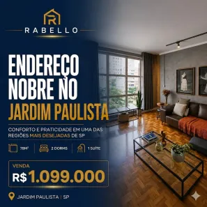 Apartamento com 2 Quartos à venda, 78m² no Jardim Paulista, São Paulo