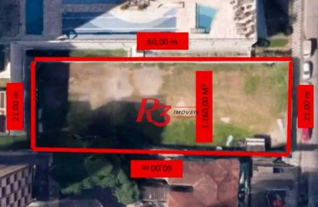 Lote/Terreno à venda, 1260m² no José Menino, Santos