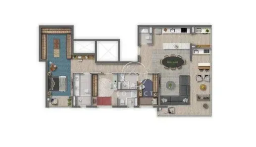 Apartamento com 3 Quartos à venda, 120m² no Centro Comercial Jubran, Barueri
