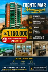 Apartamento com 3 Quartos à venda, 156m² no Vila São Paulo, Mongaguá