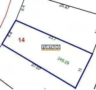 Lote/Terreno à venda, 249m² no Vila Guiomar, Santo André