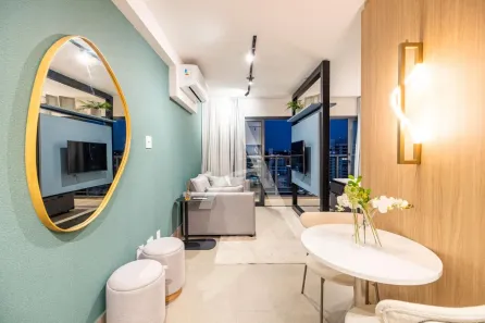 Apartamento com 1 Quarto para alugar, 39m² no Cambuí, Campinas