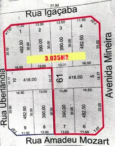 Lote/Terreno à venda, 3035m² no Jardim Luz, Aparecida de Goiânia