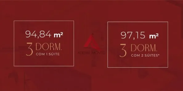 Apartamento com 3 Quartos à venda, 97m² no Loteamento Villa Branca, Jacareí