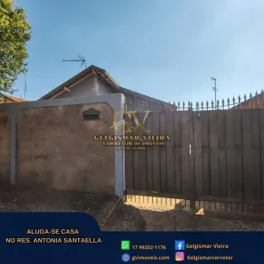 Casa com 2 Quartos para alugar, 200m² no Residencial Antonia Santaella, Bebedouro