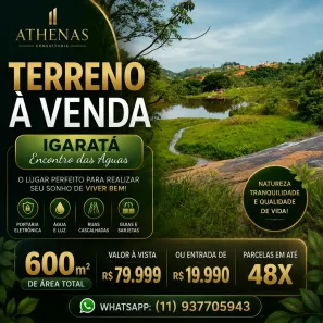 Lote/Terreno à venda, 600m² no Loteamento Villa Branca, Jacareí