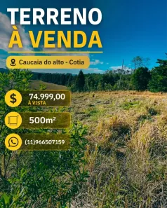 Lote/Terreno à venda, 500m² no dos Mendes (Caucaia do Alto), Cotia