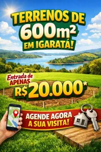 Lote/Terreno à venda, 600m² no , Igaratá