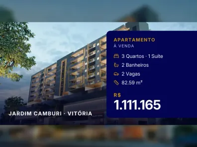 Apartamento com 3 Quartos à venda, 82m² no Jardim Camburi, Vitória