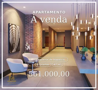Apartamento com 2 Quartos à venda, 47m² no Coqueiral de Itaparica, Vila Velha