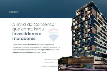 Apartamento com 1 Quarto à venda, 37m² no Jatiúca, Maceió