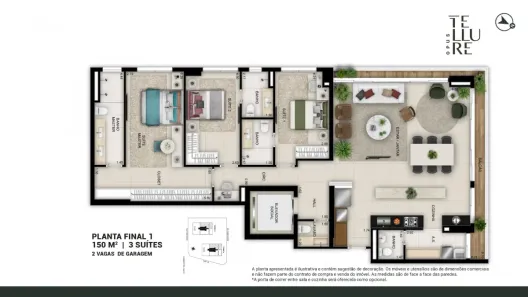 Apartamento com 3 Quartos à venda, 150m² no Serrinha, Goiânia
