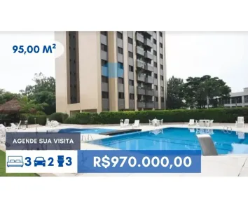 Apartamento com 3 Quartos à venda, 95m² no Vila Indiana, São Paulo