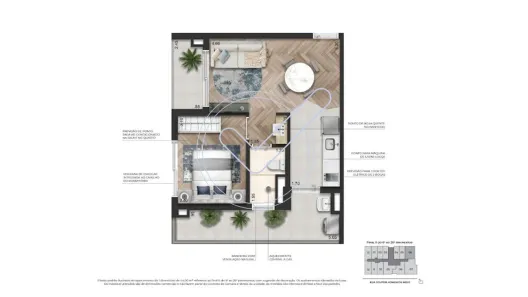 Apartamento com 1 Quarto à venda, 47m² no Perdizes, São Paulo