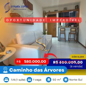 Apartamento com 1 Quarto à venda, 52m² no Caminho das Árvores, Salvador
