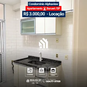 Apartamento com 2 Quartos para alugar, 58m² no Jardim Tupanci, Barueri