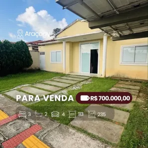Casa de Condomínio com 3 Quartos à venda, 113m² no Maiobão, Paço do Lumiar