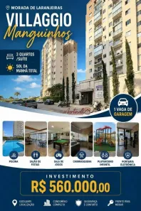 Apartamento com 3 Quartos à venda, 70m² no Morada de Laranjeiras, Serra