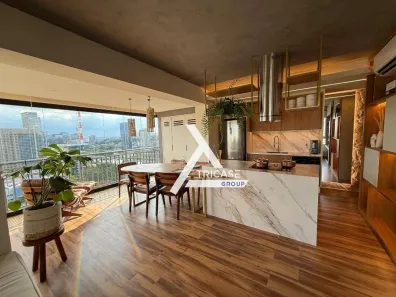 Apartamento com 1 Quarto para alugar, 62m² no Cidade Monções, São Paulo