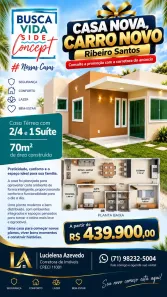 Casa com 2 Quartos à venda, 70m² no Nova Abrantes (Abrantes), Camaçari