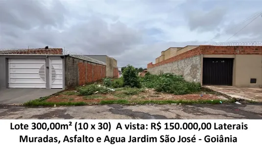 Lote/Terreno à venda, 300m² no Jardim São José, Goiânia