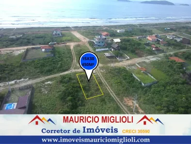 Lote/Terreno à venda, 450m² no Praia do Ervino, São Francisco do Sul