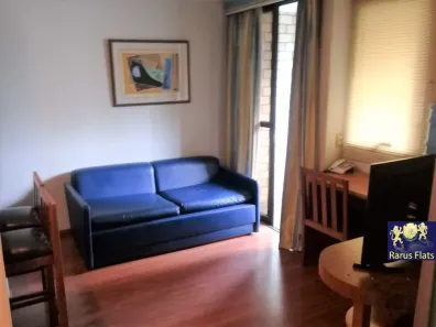 Flat com 1 Quarto para alugar, 37m² no Moema, São Paulo