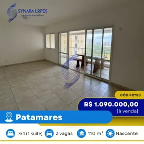 Apartamento com 3 Quartos à venda, 110m² no Patamares, Salvador