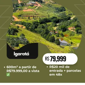 Lote/Terreno à venda, 600m² no Centro, Igaratá