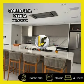 Cobertura com 4 Quartos à venda, 302m² no Barcelona, São Caetano do Sul