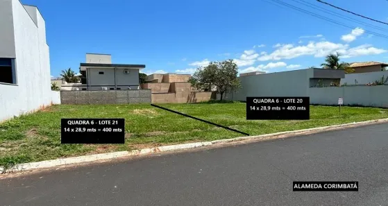 Lote/Terreno à venda, 400m² no Residencial Morada da Fronteira, Rifaina