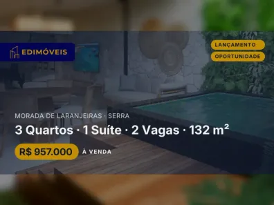 Casa com 3 Quartos à venda, 132m² no Morada de Laranjeiras, Serra
