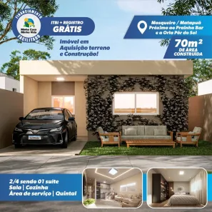 Casa com 2 Quartos à venda, 60m² no Mosqueiro, Aracaju