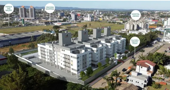 Apartamento com 3 Quartos à venda, 62m² no Ceará, Criciúma