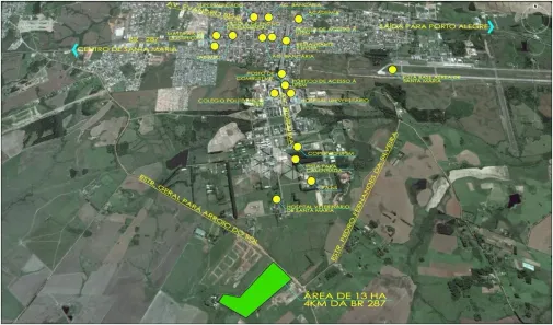 Lote/Terreno à venda, 135217m² no Camobi, Santa Maria
