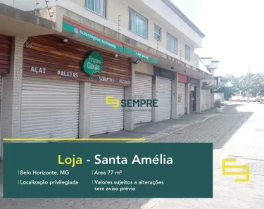 Ponto Comercial à venda, 77m² no Santa Amélia, Belo Horizonte